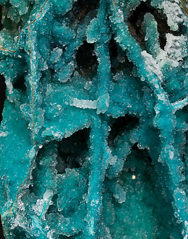 Chrysocolla with Quartz. 