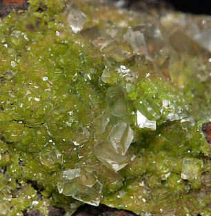 Duftite with Calcite. 