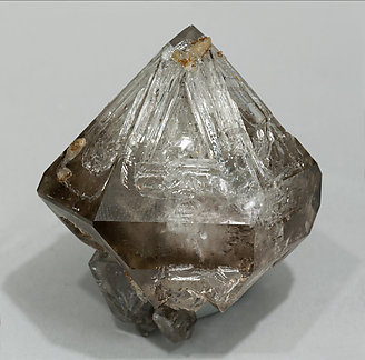 Smoky Quartz with Calcite.