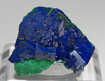 Azurite with Malachite. Front