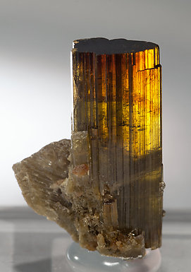 Vesuvianite. Light behind