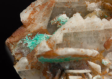 Baryte with Dioptase. 