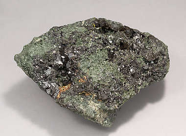 Allanite (Group) with Magnetite and Epidote. 