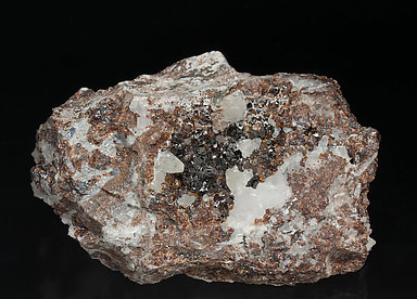 Sphalerite with Quartz and Calcite. 