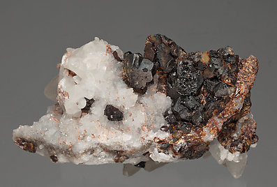 Sphalerite with Quartz and Calcite.