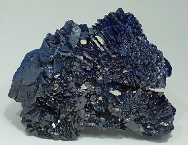 Azurite with Calcite. Rear