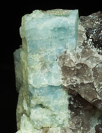 Beryl with Quartz, Orthoclase and Muscovite. 