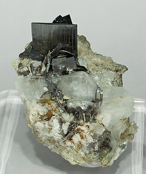 Brookite with Quartz and Albite.