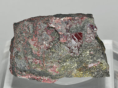 Cinnabar with Mercury and Quartz.