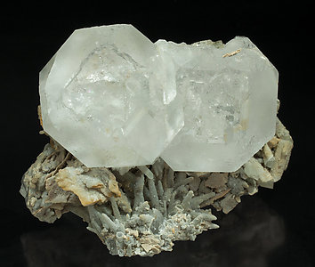 Fluorite with Quartz. 