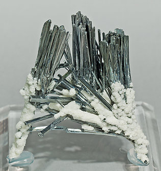 Stibnite with Calcite. 