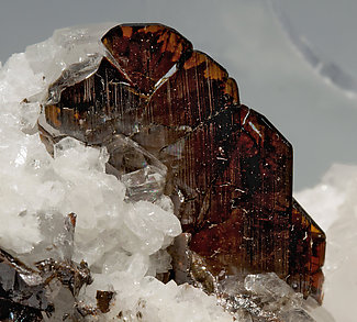 Brookite with Quartz. 