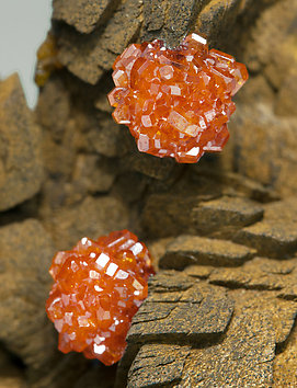 Vanadinite with Siderite. 