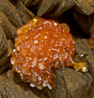 Vanadinite with Siderite. 