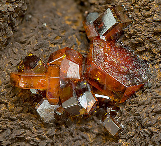 Vanadinite with Siderite. 