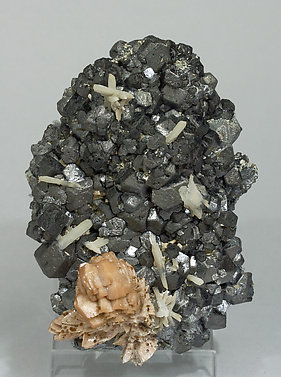 Genthelvite with Magnetite and Quartz.