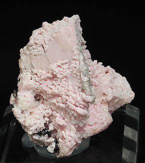 Rhodochrosite with Calcite and Sphalerite. Side