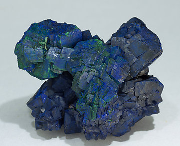 Azurite with Malachite. Front