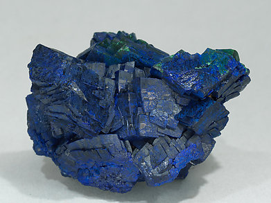 Azurite with Malachite. Rear