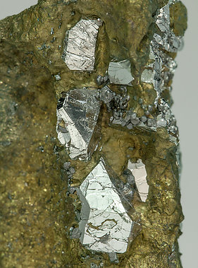 Sperrylite with Chalcopyrite. 