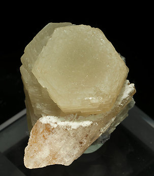 Witherite with Calcite. Rear