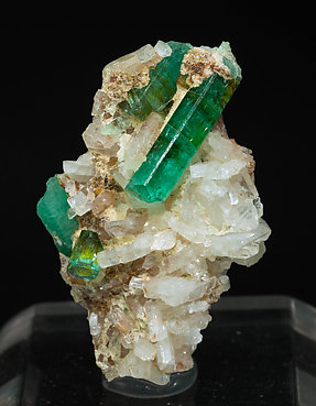 Beryl (variety emerald) with Albite. 