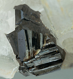 Cassiterite with Quartz and Siderite. 