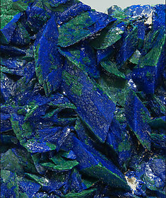 Azurite with Malachite. 