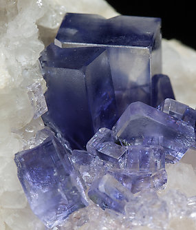 Fluorite with Quartz. 