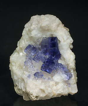 Fluorite with Quartz.