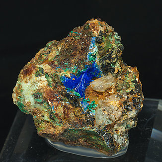 Linarite with Cerussite and Brochantite.