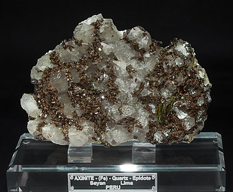 Axinite-(Fe) with Quartz and Epidote.