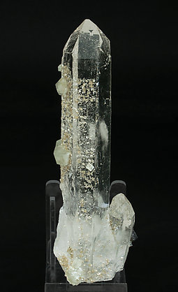 Quartz with Fluorapatite, Muscovite and Ferberite. Front