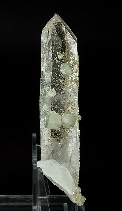 Quartz with Fluorapatite, Muscovite and Ferberite. Side