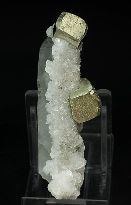 Pyrite with Calcite-Dolomite and Quartz.