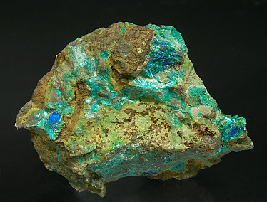 Tyrolite with Azurite.