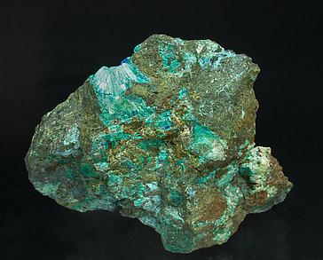 Tyrolite with Conichalcite and Azurite.