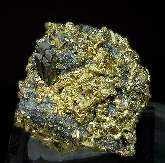 Chalcopyrite with Ferberite and Boulangerite (variety plumosite) .