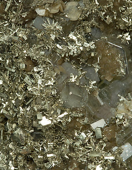 Fluorapatite with Pyrite and Siderite. 