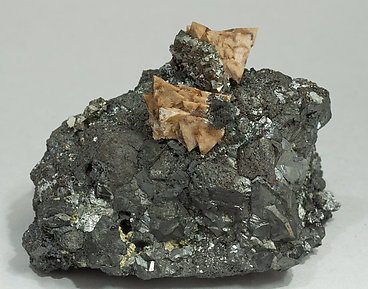 Genthelvite with Magnetite and Arsenopyrite. Rear