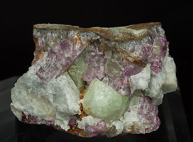 Rubidium-rich Rhodizite with Elbaite and Danburite.