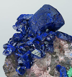 Azurite with Malachite. 