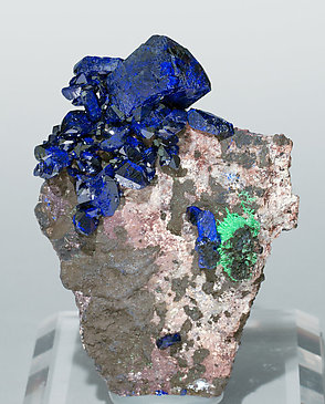 Azurite with Malachite. 