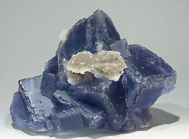 Fluorite with Quartz.