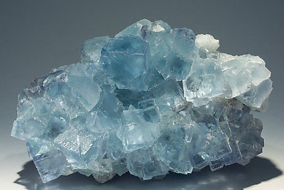 Fluorite with Quartz. 