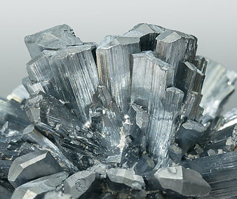 Stibnite with Calcite. 