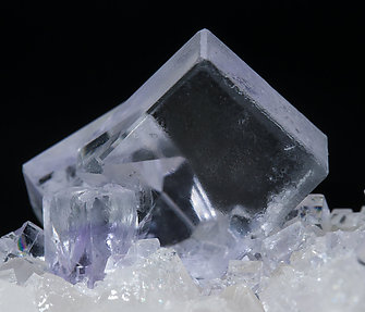 Fluorite with Quartz. 