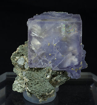 Fluorite with Topaz, Muscovite and Chlorite.