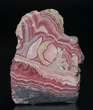 Rhodochrosite with Manganite.