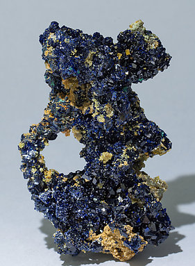 Azurite with Mimetite and Wulfenite.